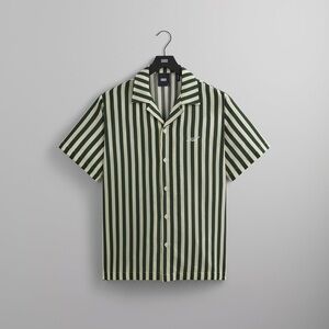 Kith Green/White Striped Cabana Shirt